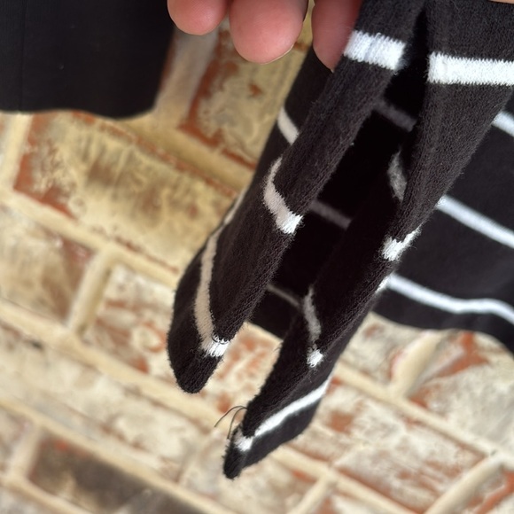 J. Crew Striped Asymmetrical Neck Raglan Sweater - Picture 7 of 11